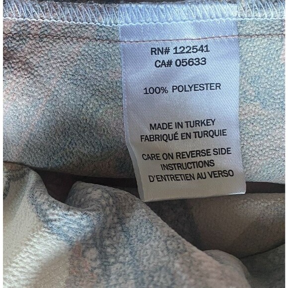 Isle Melis Kozan Wide Leg Pants Small Paisley Pink Belted Boho Coastal Resort - Picture 9 of 9